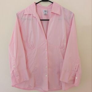 G.H. Bass & Co. Pink Button-Up Cotton Shirt sz L Business Casual